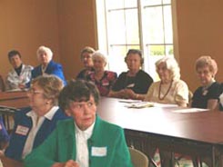 HCHS members listening to speakers at 2004 September meeting.