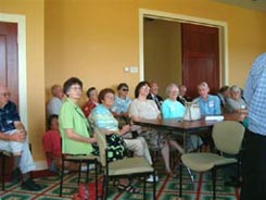 HCHS members listening to speakers at September 2004 meeting.