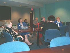 HCHS members listening to speakers at December 2004 meeting.
