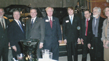 Trevor Dickerson and other preservation award honorees standing with Virginia Governor Tim Kaine and other prominent leaders attending the ceremony.