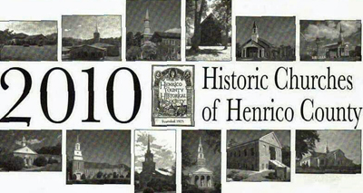 HCHS 2010 calendar featuring twelve county churches and their histories.