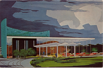 Postcard depicting Executive Motor Hotel.