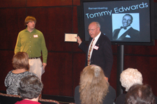 Presentation by Donald Gunter about Henrico singer/songwriter Tmmy Edwards, best known for his recording of It's All in the Game.