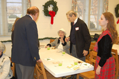 HCHS members gather for refreshments during their December 2010 meeting.