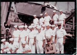 The crew of the USS Henrico in 1967.