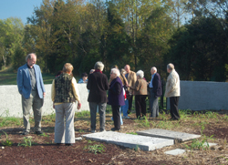 Members of APHA view Randolph Cemetery on Turkey Island.