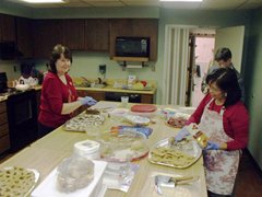 Several teas and pastries were served at the December 2011 HCHS meeting.