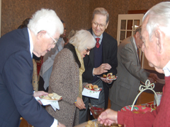 HCHS members enjoying tea and pastries.