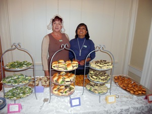 Tea afficianado and pastry chef Lurline Wagner provided refreshments for the Afternoon Tea and Dance.