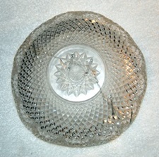 Repaired crystal bowl.