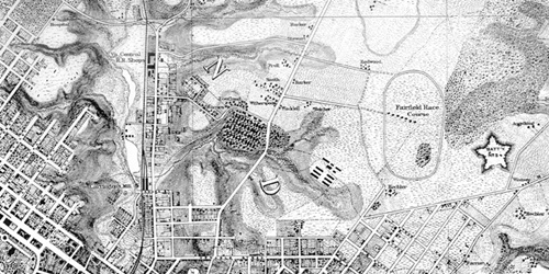1867 US Army Engineers Map of Richmond.