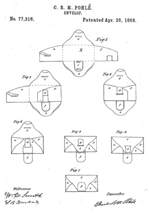Envelope patent diagram