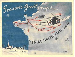 1944 Christmas card greeting.