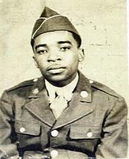 Welford Lloyd Williams attired in U.S. Army uniform, 1940s.