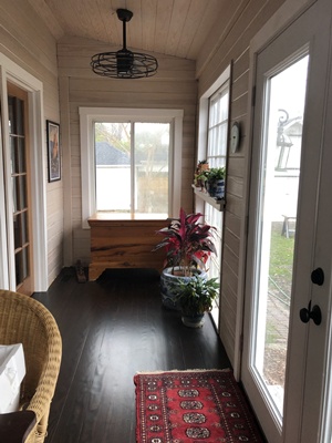 Hermitage School - indoor porch. Hermitage School - indoor porch.