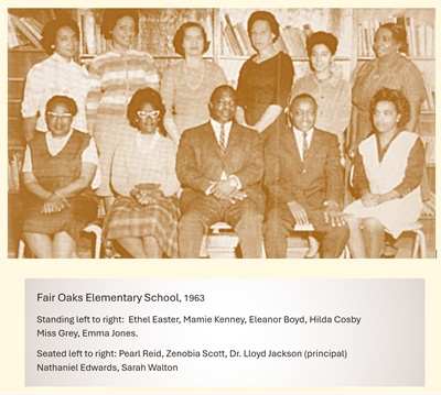 Photo of Fair Oaks faculty, 1963