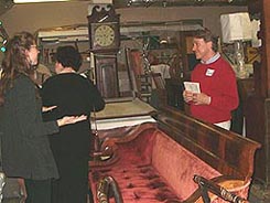 HCHS members viewing the historic collections.