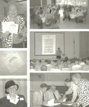 Scenes from the September meeting, featuring Miller & Rhoads history and memorabilia.