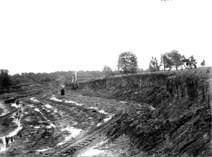 Lafayette formation in brickyard of Fuller Co., near Fort Lee, 5 miles southeast Richmond.