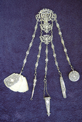 This mystery item is made of sterling silver and is 13 inches long.  The identification of this object will be posted in our next newsletter.