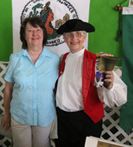 HCHS volunteer Debbie Shuck and Henrietta Citizen at the Cultsha Xpo.