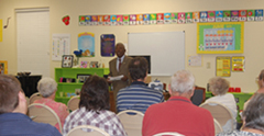 Mr. Elvin Cosby tells of his experiences at the Coal Pit School, includng a story of his being reprimanded for climbing out of a school window.