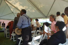 Former graduates of the Virginia Randolph Education Center stand to be recognized.