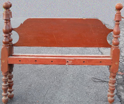 Rope bed.