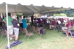 HCHS members enjoyed the sights and sounds of the Henrico Concert Band.