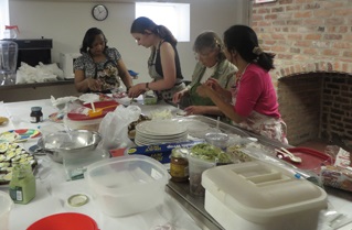 Food preparation crew.