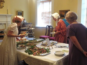 Participants sample the fare.