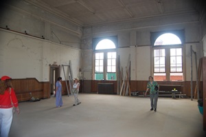 Courtroom of old Henrico County Courthouse.