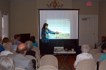 Kareene Wood speaking at HCHS June Meeting.
