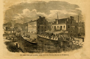 Canal boat.