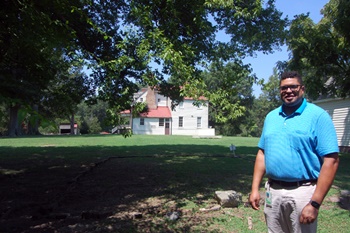 Julian Charity, new site manager for Meadow Farm Museum.