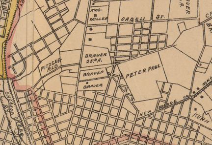 1910 map former course location.