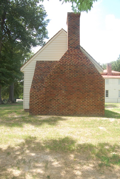 Chimney in Meadow Farm Museum kitchen.