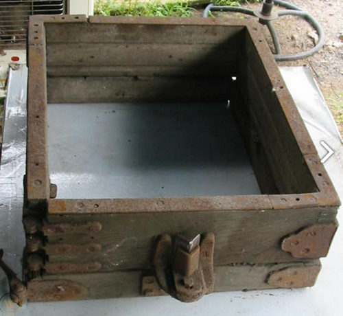 Wooden sand mold.