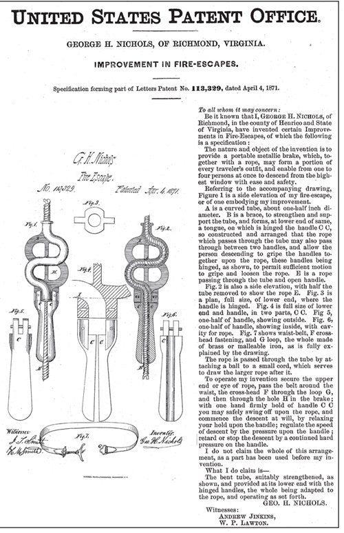 Fire Escape Patent