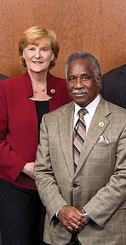 Patricia O'Bannon and Frank Thornton.