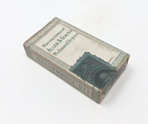 Cigarette box.