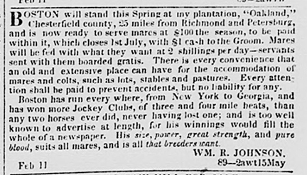 11 February 1841 Richmond Enquirer.