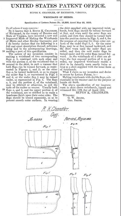 Wristband patent.