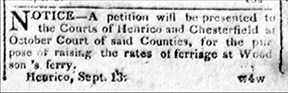 Ferriage rate notice, The Enquirer, 09201811.