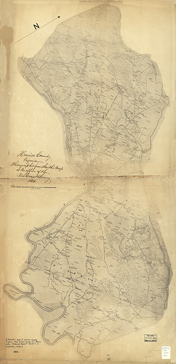 Henrico County Map, 1864.