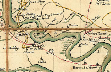 Location of Kingsland Ferry.