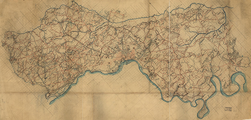 Map of Fortifications, 1864.