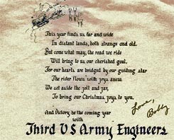 1944 Christmas card greeting.