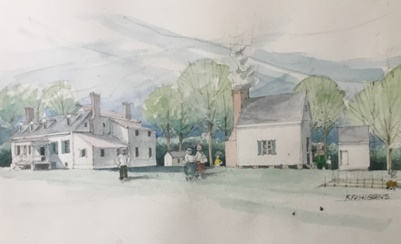 Meadow Farm Print.