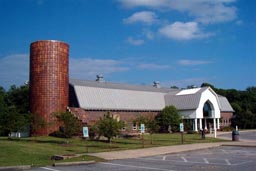 Dorey Barn and its silo, today, in Varina District, Henrico County, Virginia.